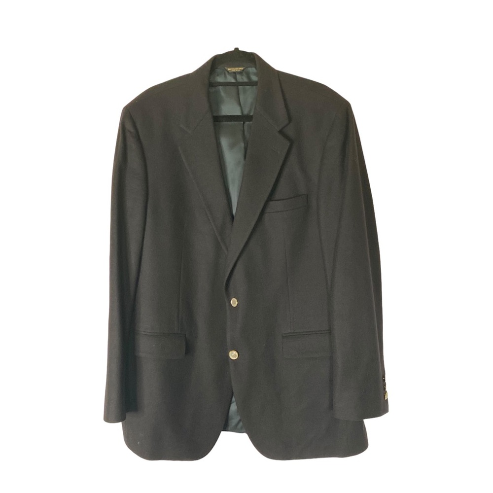 Gino 100% cashmere navy blue blazer 44L (b67)